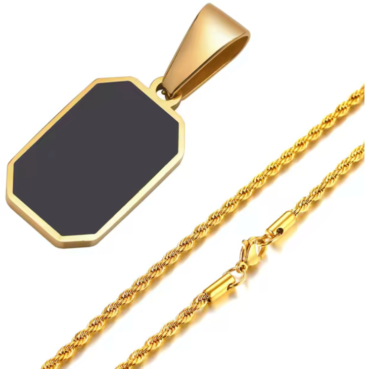 Onyx Pendant Necklace
