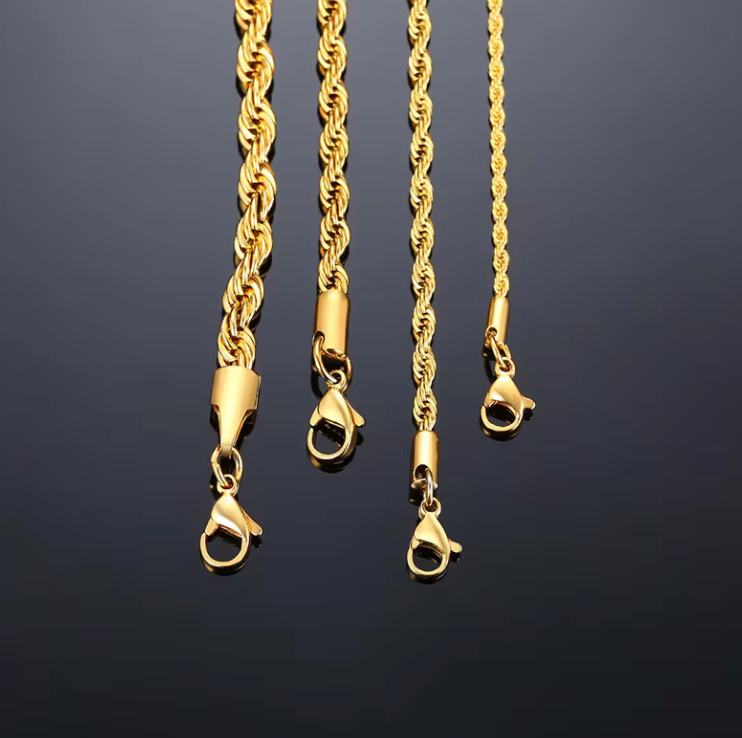 Initial Pendant Rope Necklace