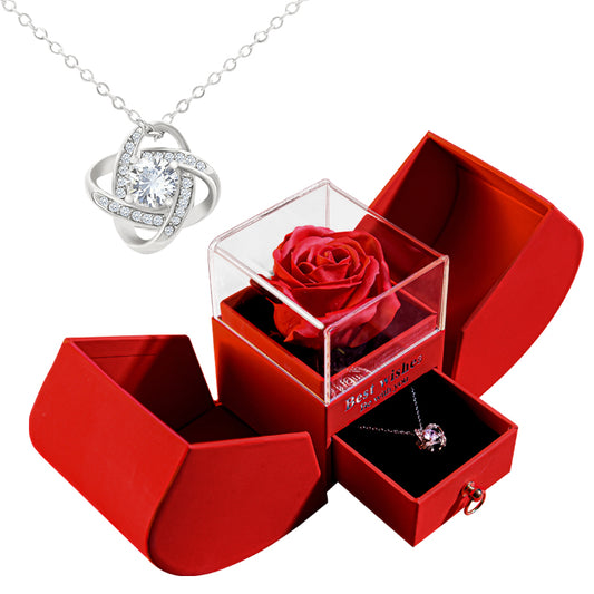 The Forbidden Fruit with Eternal Rose & Necklace