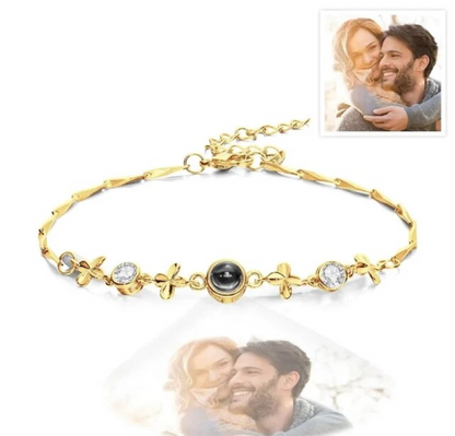 Personalized Circle Photo Bracelet