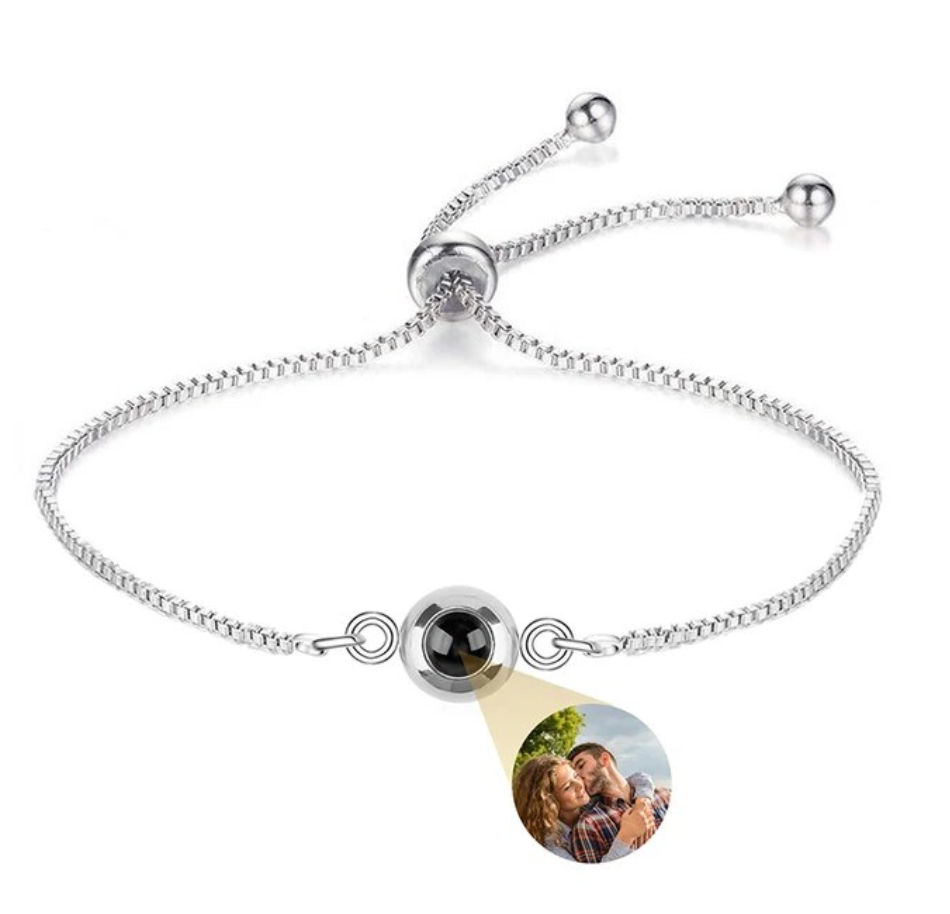 Personalized Circle Photo Bracelet