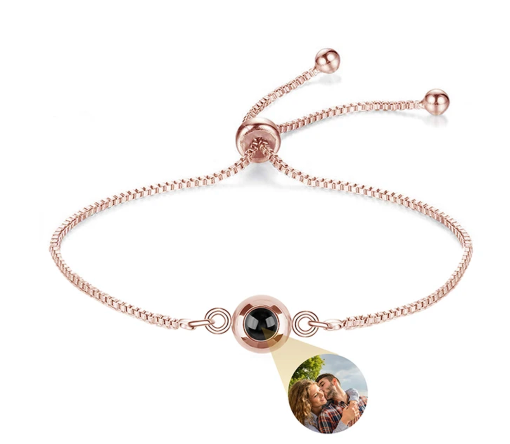 Personalized Circle Photo Bracelet