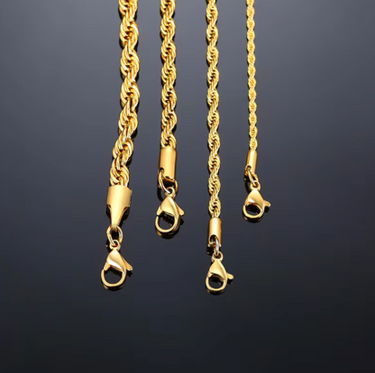 Initial Pendant Rope Necklace