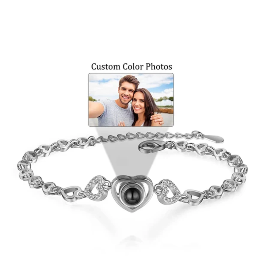 Personalized Circle Photo Bracelet